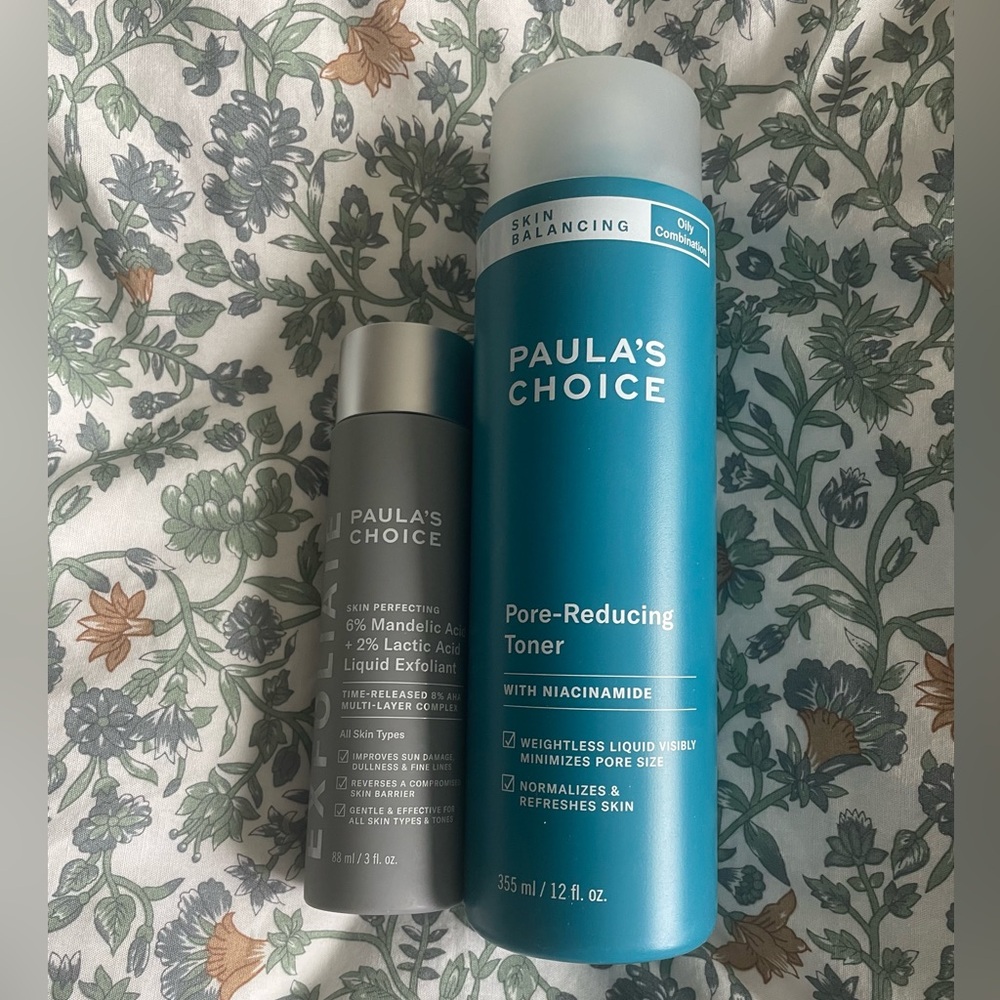 Paula's Choice Toner and Exfoliant set